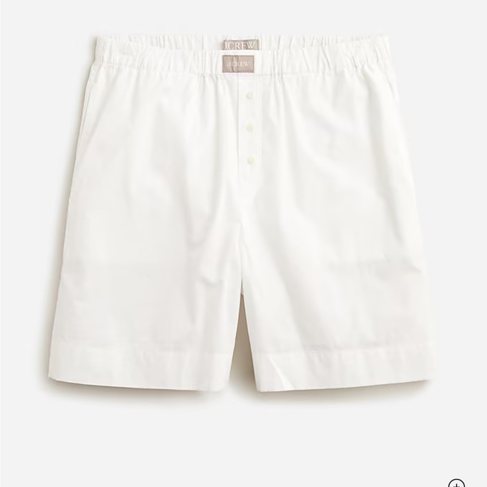 J. Crew White Bermuda Shorts Crisp Cotton Style